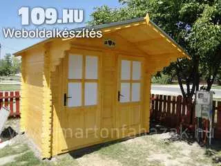 Előtetős két ajtós kerti wc  280 × 198 cm