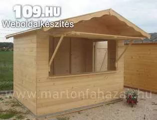 Előtetős árusító faház 300 × 200